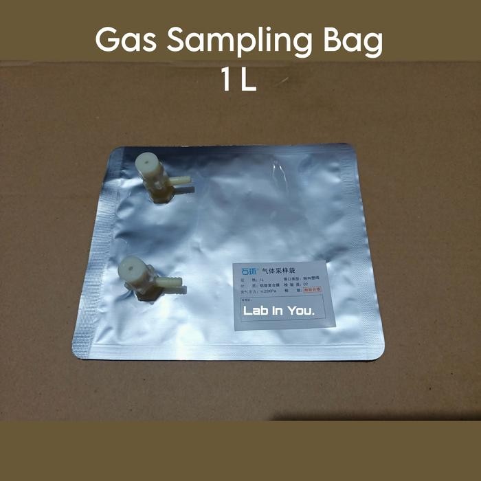 Tedlar Bag Allumunium 1 Liter Double Valve-Gas Sampling Bag 1 L