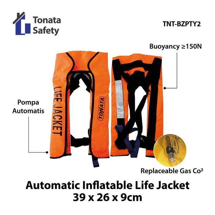 Automatic Inflatable Life Jacket Tonata / Jaket Pelampung Tiup Otomatis / Jaket Snorkling
