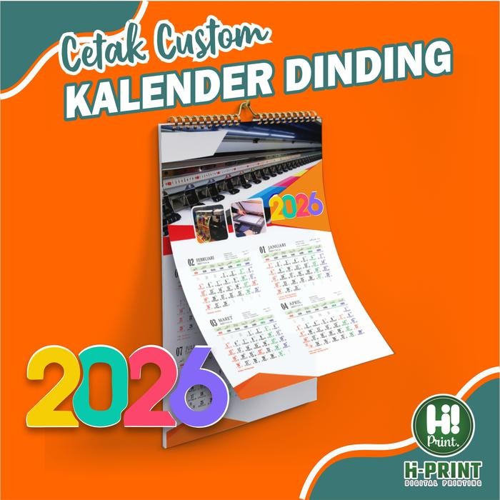 

New Cetak Kalender dinding custom isi