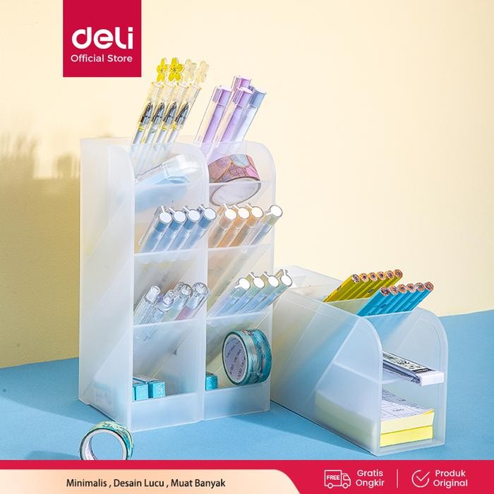 

OJ Deli Pen Holder Rak Tempat Alat Tulis 8932 Plastik Desk