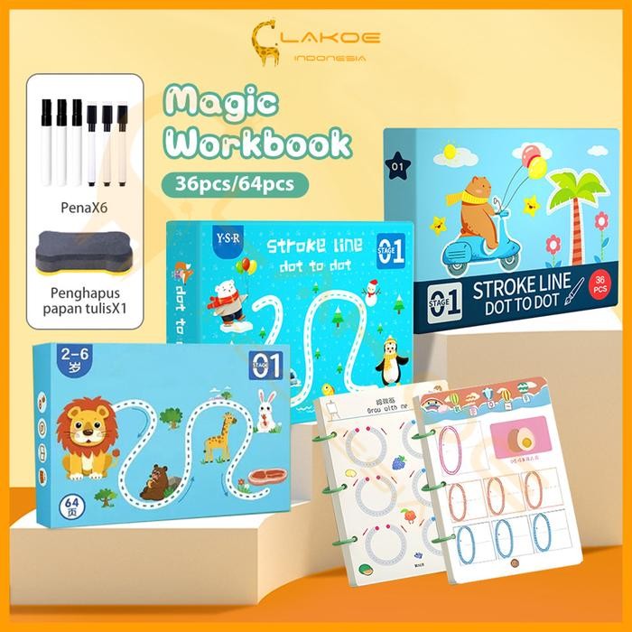 

Pilihan- Lakoe Reusable Activity Book Anak Buku Tulis Hapus Tk Busy Book Bisa Wipe And Clean