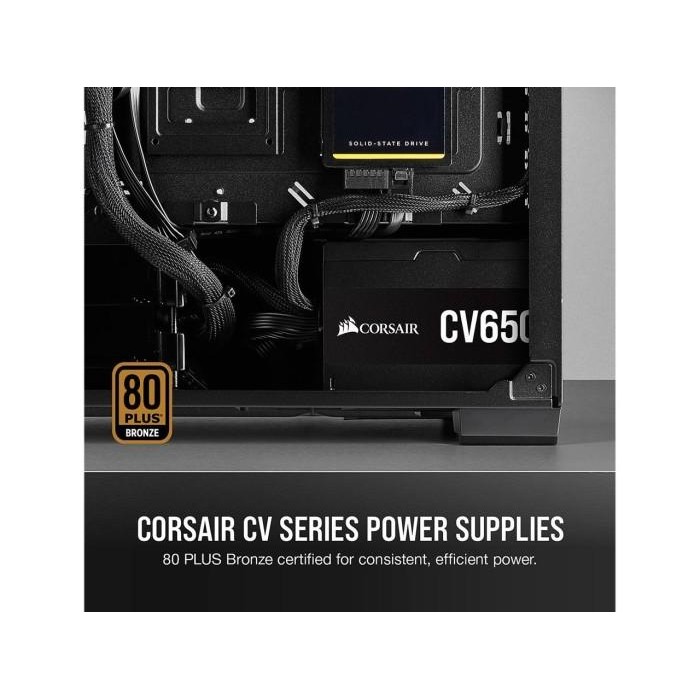 PSU Corsair CV Series CV650 650W CV 650 80 Plus Bronze Flat Cables