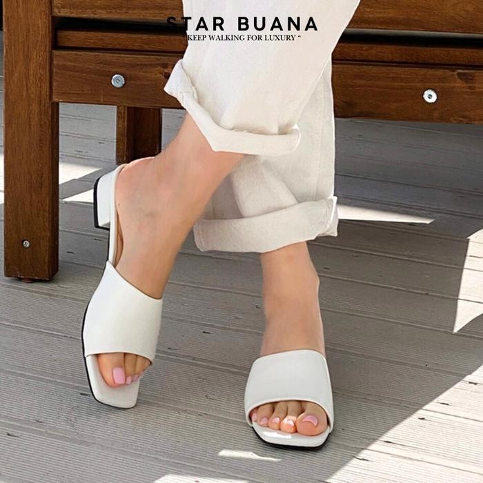 Donatello - 3 Cm Heels Sandal Heels Slip On Wanita