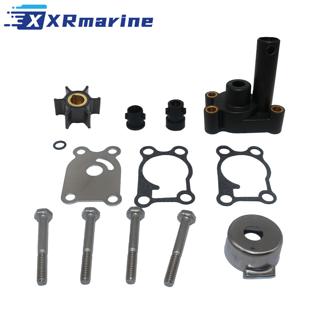 Water Pump Impeller Kit with Housing for Johnson Evinrude Outboard 4