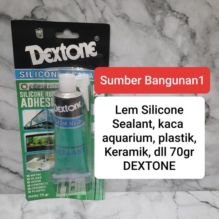 Lem Sealant DEXTONE 70gr lem kaca silikon silent aquarium keramik