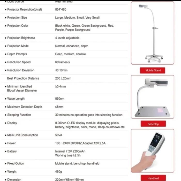 New Product Vein FinderVein ViewerVena Finder