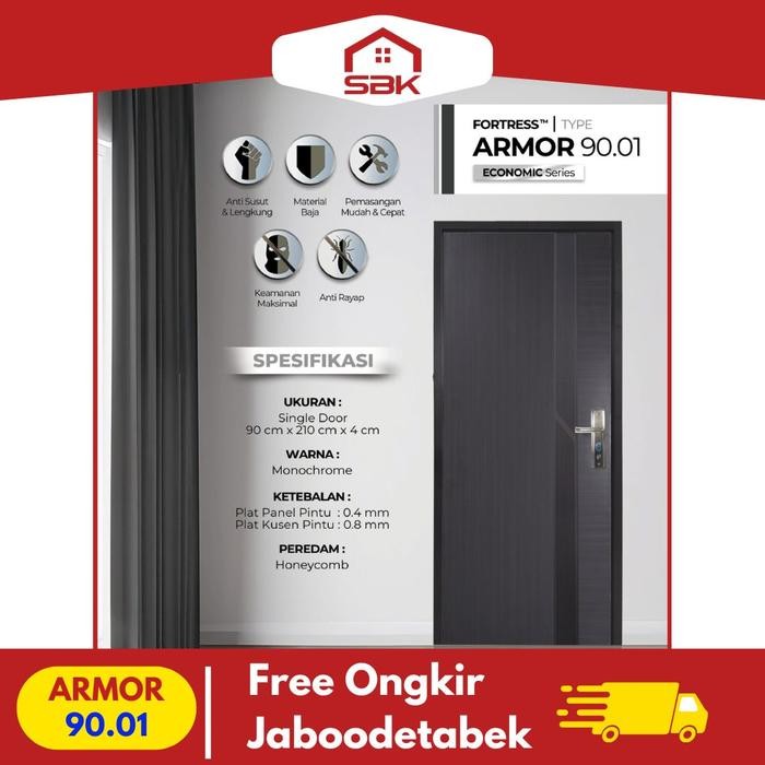 Pintu Baja Pintu Rumah Pintu Fortress 90x210 Armor 90.01