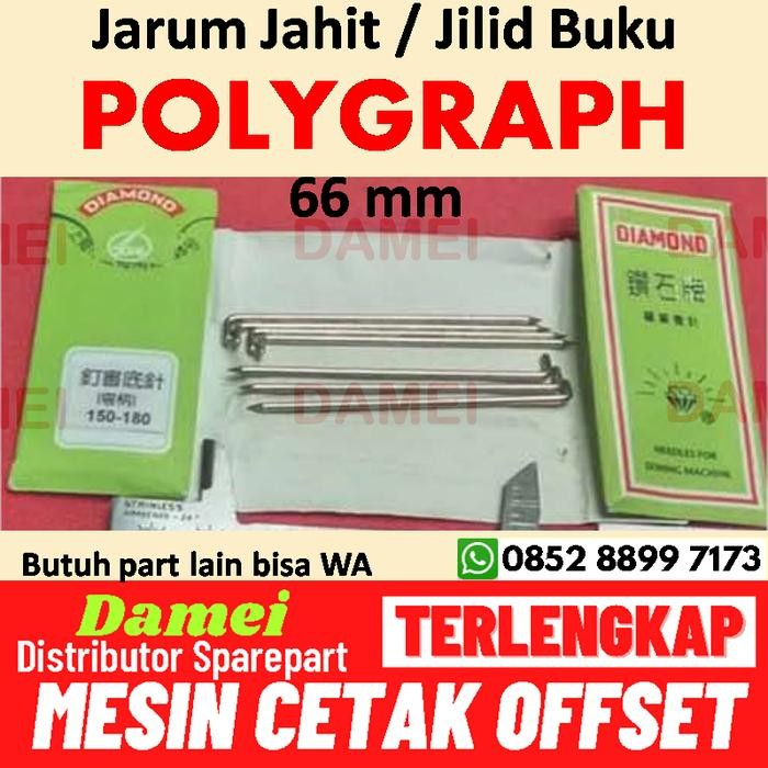 Termurah Jarum Polygraph Jahit Jilid Buku Spare Part Mesin Cetak Hook Needle