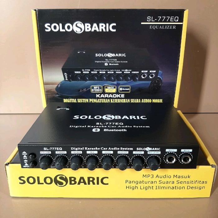 Ready PARAMETRIK BLUETOOTH SOLOBARIC SL 777 EQ EQUALIZER BLUETOOTH PRE AMP PARAMETRIK AUDIO MOBIL