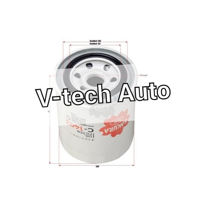 Oil Filter Oli Nissan AY100-SU002 C-1403 C1403 Sakura