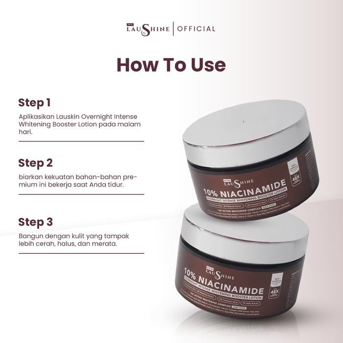 Laushine - Ultimate Glow Set - Overnight Intense Whitening Booster Lotion + Infused Whitening