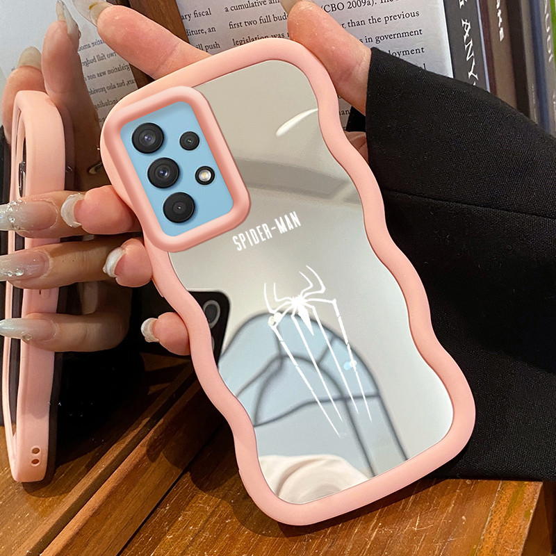 Casing Untuk Samsung A32 A31 A33 5G Case Casing HP Pola bekas kaki dan laba-laba Kesing Kasing Macar