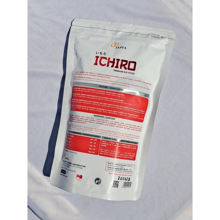 ICHIRO PAKAN KOI IKAN PELET 1KG, 500GR, SMAL/MEDIUM IKAN HIAS KOI JAPFA