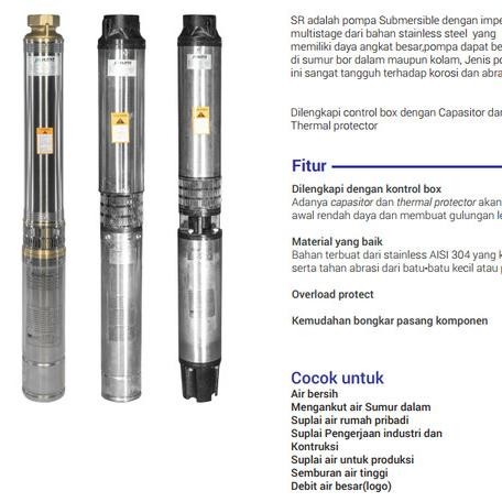 >*>*>*>*] INOTO 4SRM 1010 2hp kabel pendek pompa air submersible