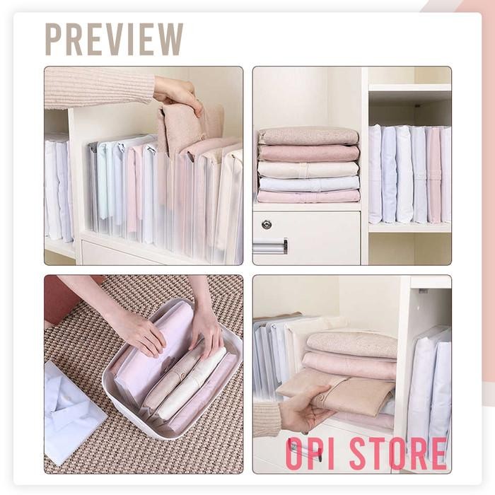 Pelipat Baju Pakaian Dewasa Lemari Travel Organizer Alat Pelipat Baju
