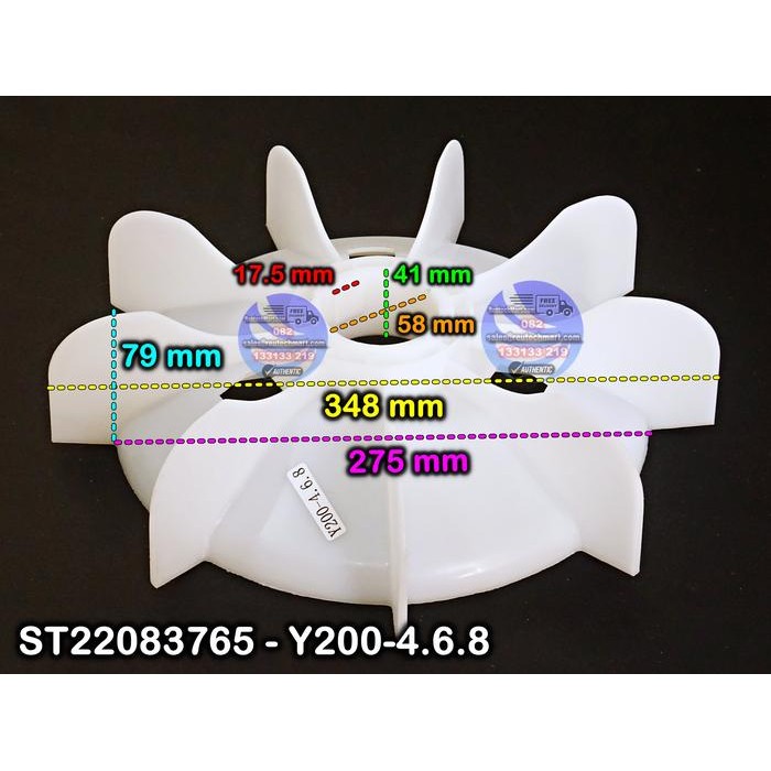 Kipas Dinamo Y200-4.6.8 Y-200-4.6.8 Y 200-4.6.8 Y200