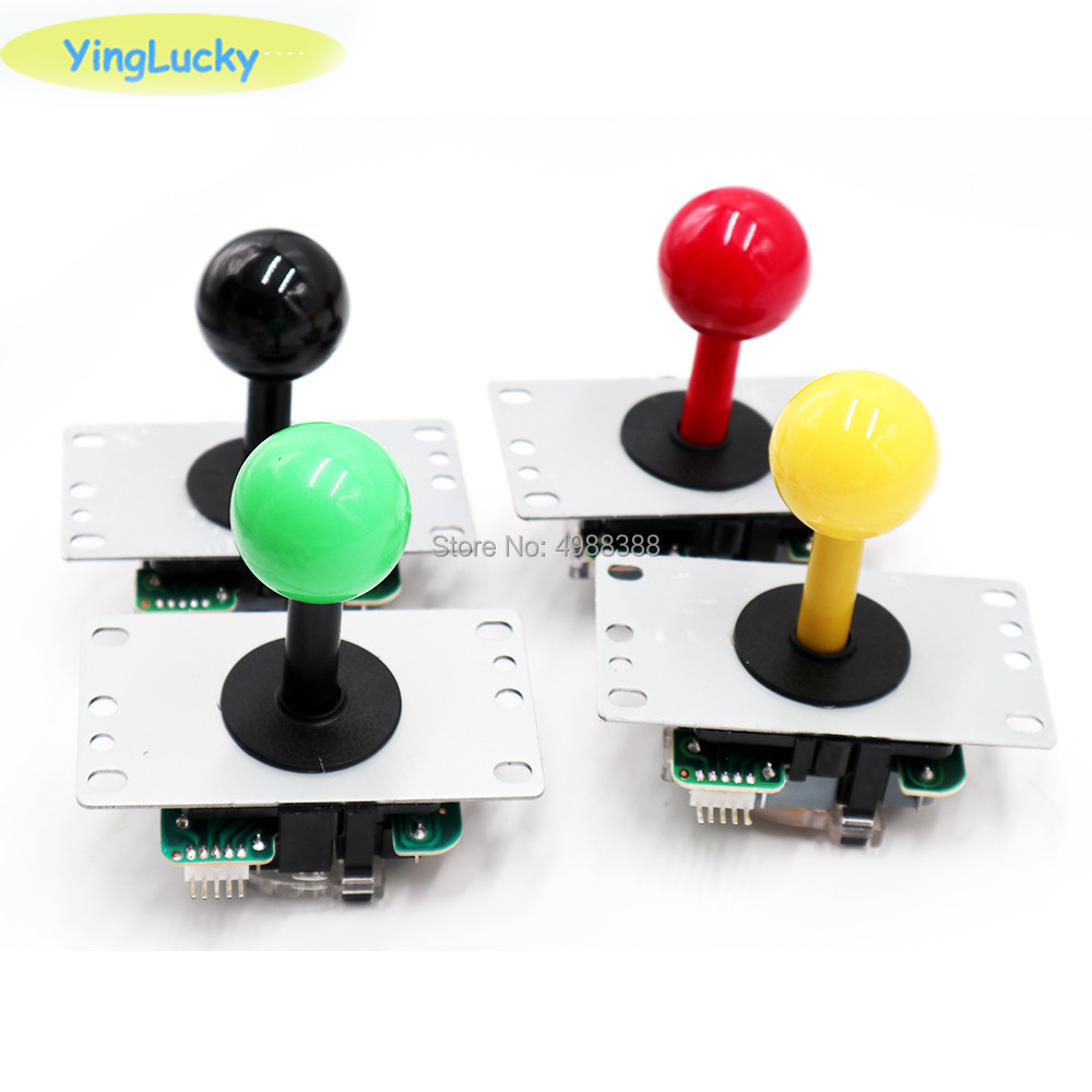 Arcade Classic Joystick 8 way 5pin game DIY Joystick red ball spare parts for Arcade game Yinglucky