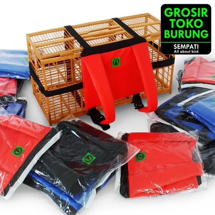 SEMPATI GROSIR Tas gendongan bawa Kandang Sangkar Burung Merpati Balap