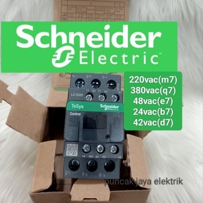 Grosir Contactor Schneider Lc1D25B7 Tesys 24Vac 40A 3Phase/Contactor Schneider/Lc1D25B7 Original