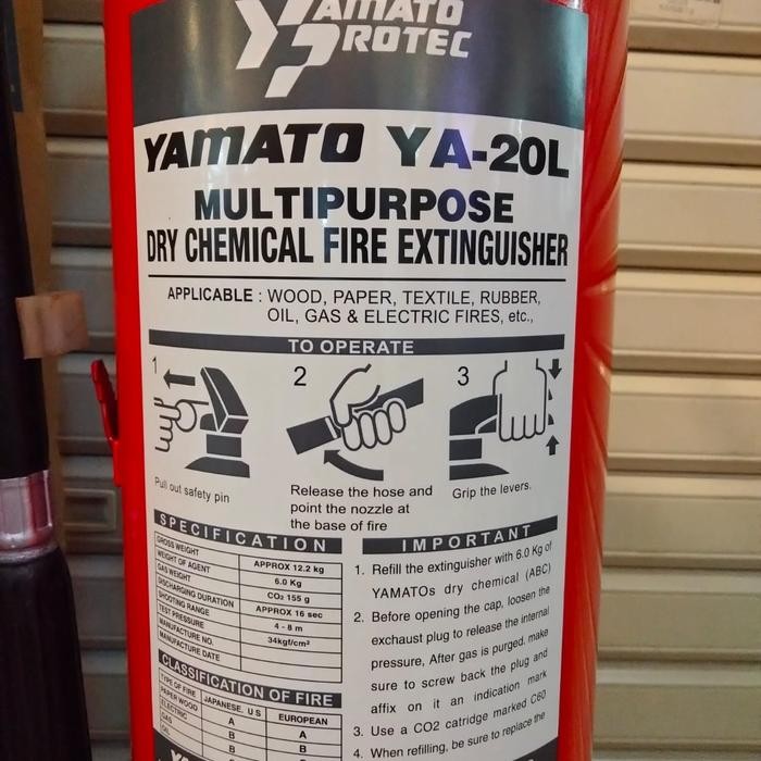 Apar Alat Pemadam Yamato Powder 6Kg