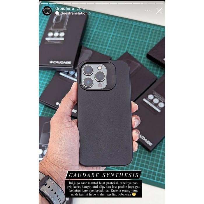 Original Caudabe Synthesis Case Compatible For 13 Pro Max 13 Pro 13 Mini Soft
