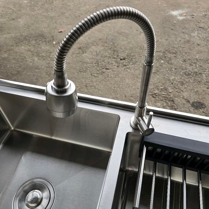 Bisa Gosend Kitchen Sink Porteble Stainles 2 Lubang/ Kitchen Sink 8245 Stainles / Wastafel Cuci