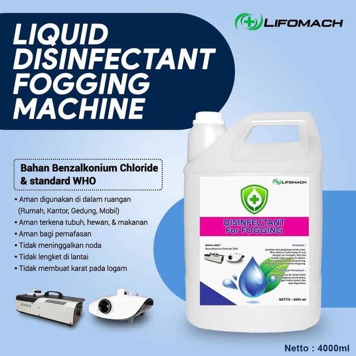 cairan disinfectant fogging / cairan fogging disinfectant 4lt (ojol)
