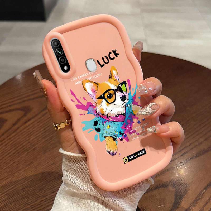 Casing HP Untuk OPPO A31 2020 A8 Case Corgi cat minyak ponsel Girls' favorites Kesing Cesing lunak S