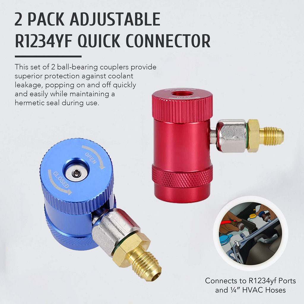 BEST SELLER Freon R1234yf Auto Car Quick Coupler Connector Air Conditioning Refrigerant Adjustable A