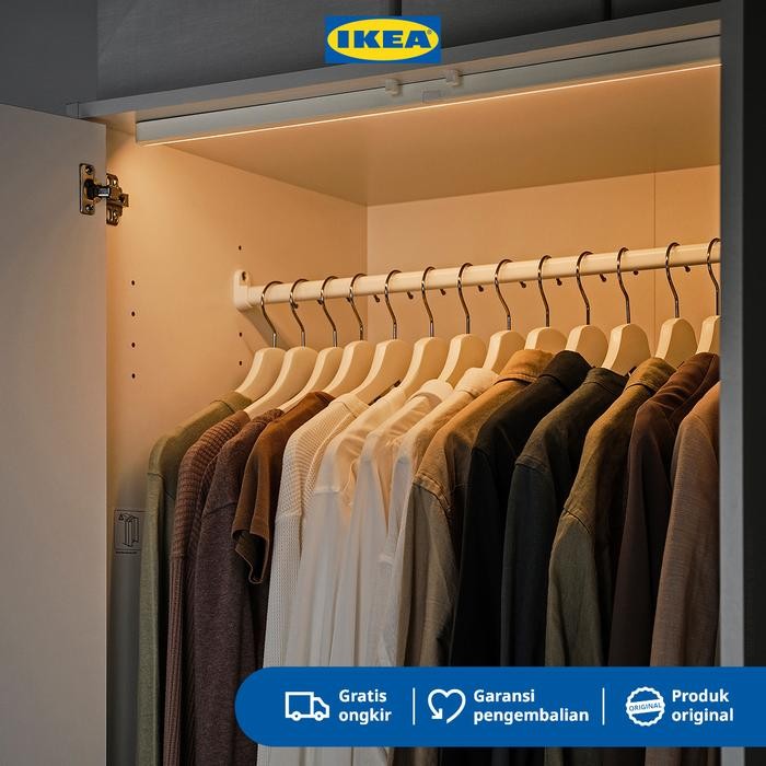Sale IKEA KOLVATTEN Lampu LED Dengan Sensor Baterai Putih 70cm Plastik Terlaris
