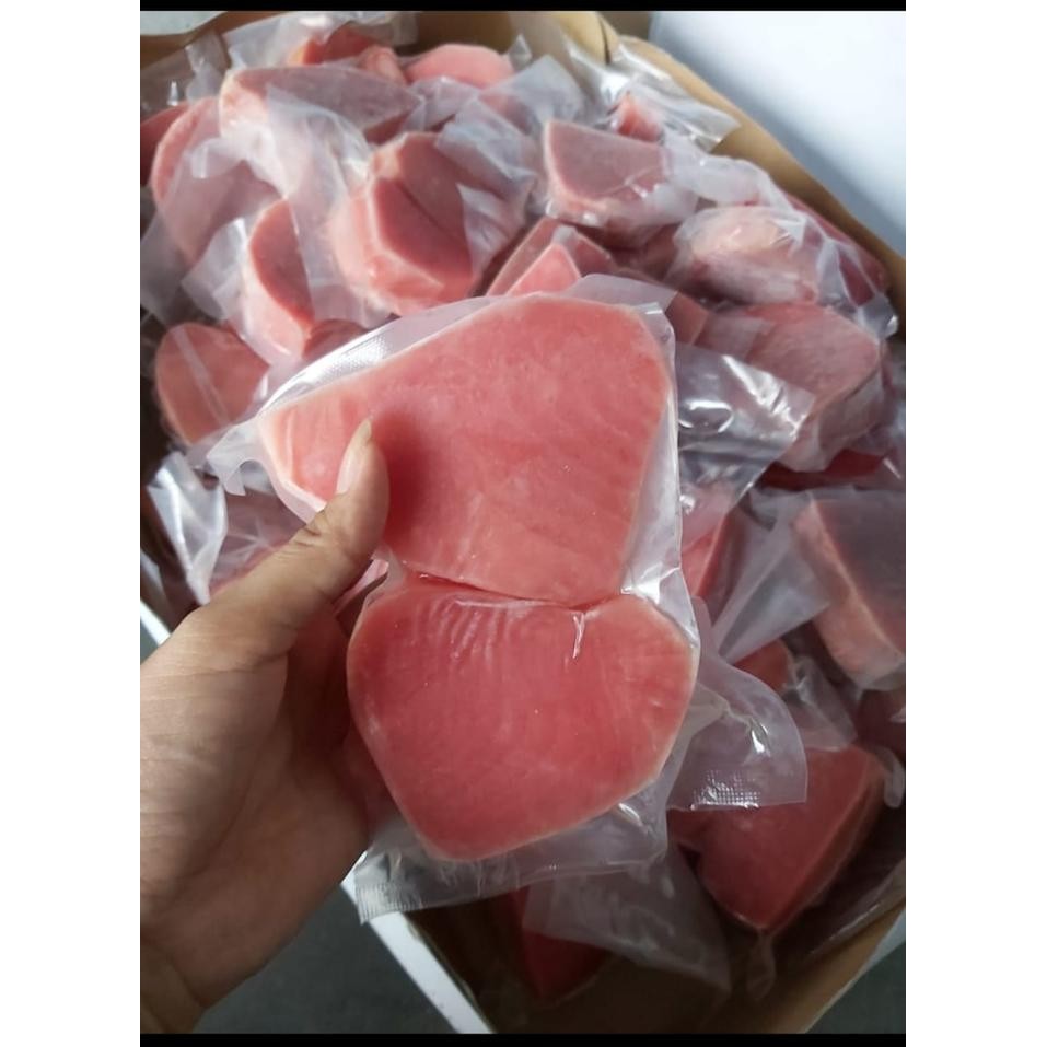 Instanbisa- Ikan Tuna Steak Fillet Saku Loin Fresh Frozen Beku Segar Fish 500 1