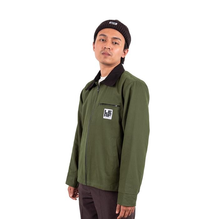 108p- Leaf Classic Green/Black Work Jacket
