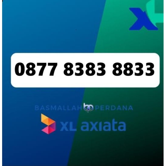 Nomor Cantik XB77 8383 8833 Perdana XL 4G 5G YOP925