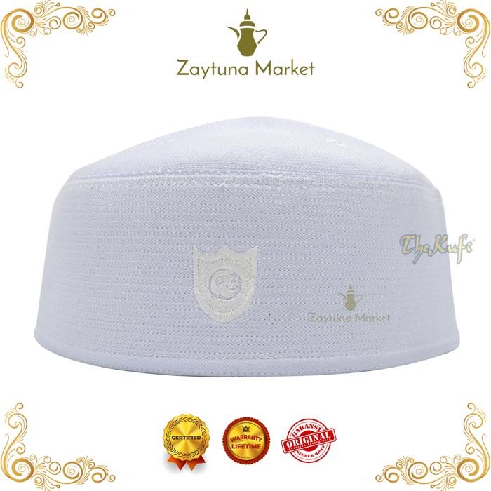ASLI Peci Putih Malaysia Top Super Songkok Pria Kopiah Warna Putih The Kufi READY STOCK