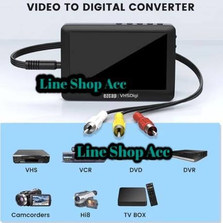EZCAP 180 AV RCA VCR Recorder Save to Flashdisk / MicroSD Ezcap180