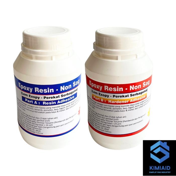 Epoxy Resin Non Sag - 2 Kg - Lem Epoxy Non Sag - Lem Besi