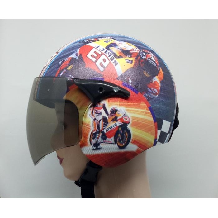 TERMURAH Helm Anak Standart Karakter MotoGP Marc Marques 93 READY STOCK