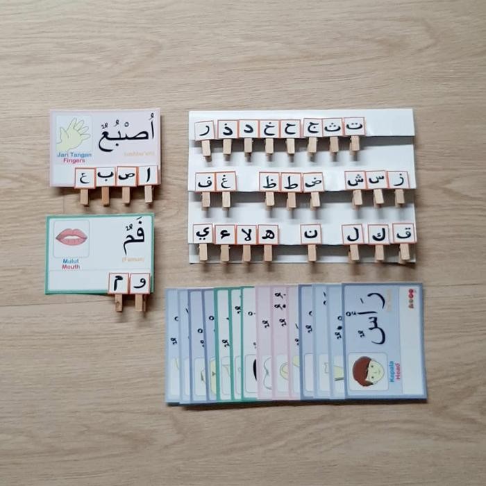 PUZZLE HIJAIYAH, PUZZLE HURUF HIJAIYAH, PUZZLE BAHASA ARAB