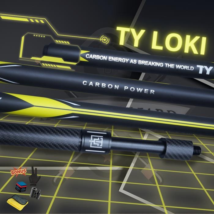 Fury TY Loki Carbon + Extension Cue Stick Play Billiard