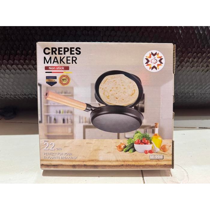 Crepe Maker - Cetakan Kulit Lumpia Risol Kue Crepes Galaxy Creper Teflon Teplon Panacook Anti