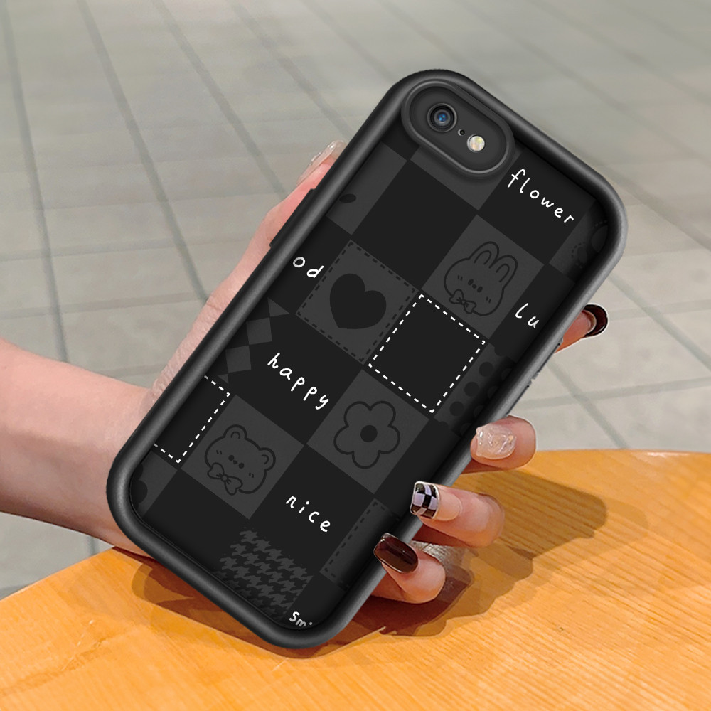 Casing Hp Untuk Compitable With iPhone 6 6S Phone Case Softcase Kesing Soft Garis Catur C8 5429 DLJ