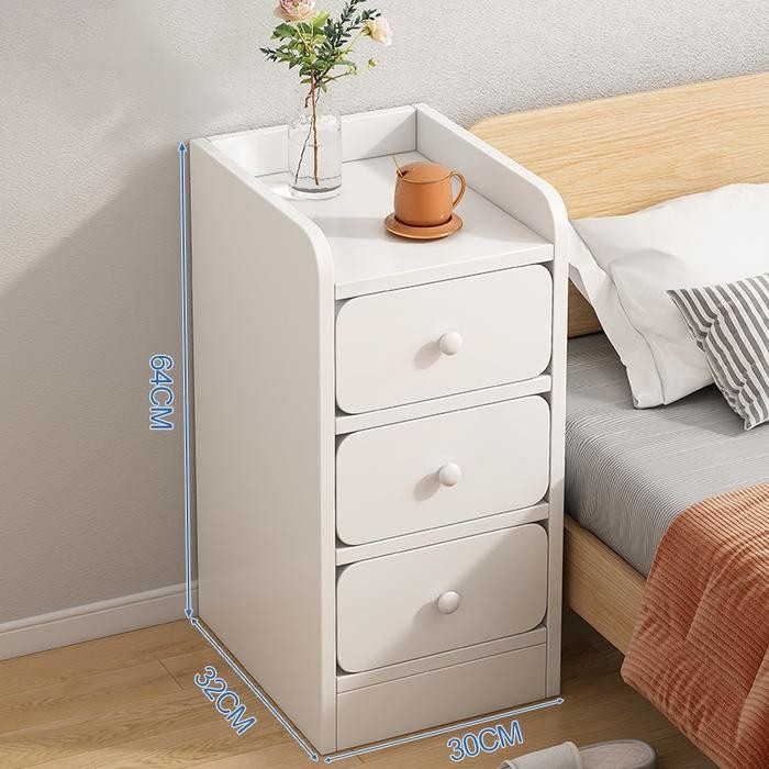 Aihome Living - Meja Kamar Aesthetic - Meja Nakas - Meja Kecil Kamar Meja Minimalis Bahan Kayu Mdf