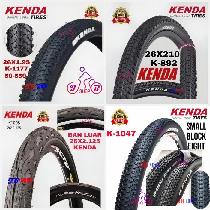 Polygon Bicycle - Ban Luar Sepeda 26 X 195 1.95 2.10 210 2.125 2125 Kenda Original 26X1.95 26X195