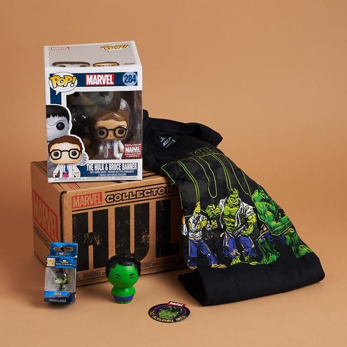 Funko POP Marvel Collector Corps - The Hulk (Tees Size L)