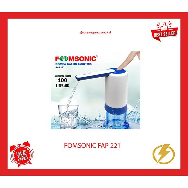 ORIGINAL POMPA GALON ELEKTRIK FOMSONIC - FAP 221 READY STOCK