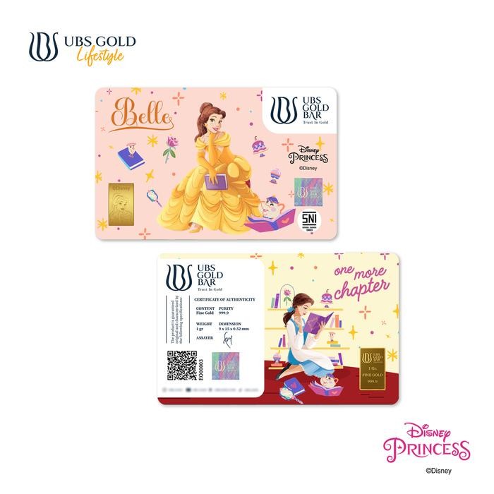 Ubs Gold Logam Mulia Disney Princess Belle 1 Gr