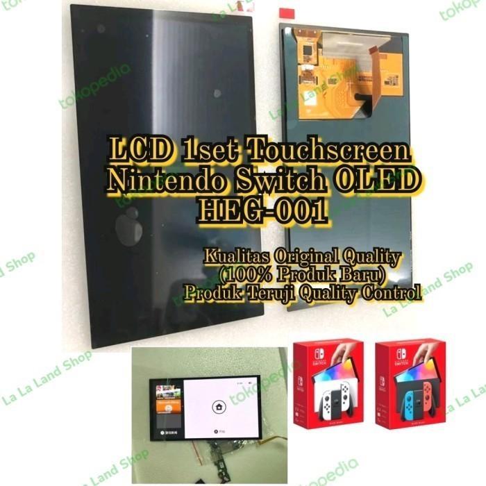 NEW LCD TOUCHSCREEN NINTENDO SWITCH OLED (HEG-001) (ORIGINAL QUALITY) BARU
