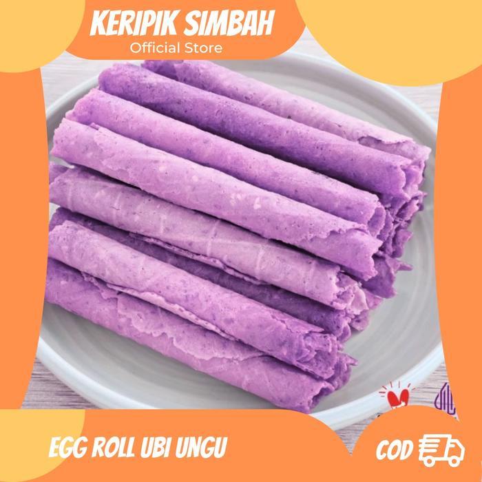 Eggroll Ubi Ungu Isi 15-20 Stik/Eggroll/Eggroll Monde/Wafer Roll Asli Jogja Camilan Cookies Food