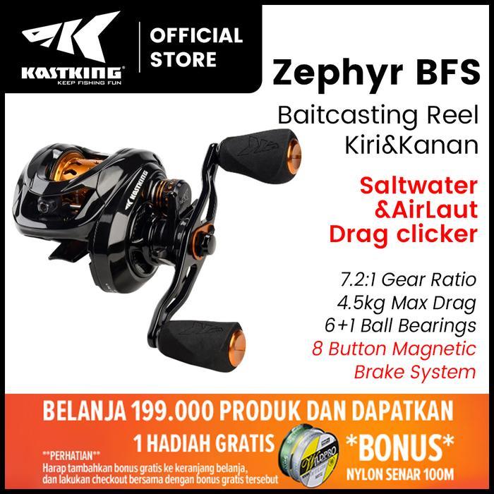 Sale Kastking Zephyr Bfs - Gulungan Pancing Casting Serat Karbon, Gulungan Pancing Es Rasio Gigi
