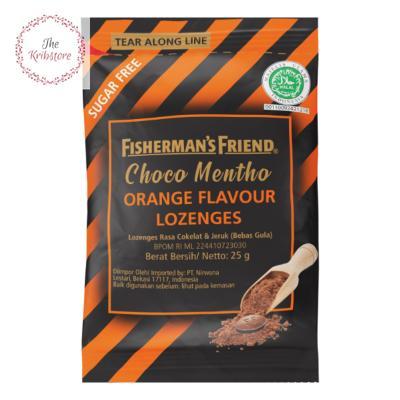 Fisherman'S Fisherman Friend Choco Mentho Sugar Free Orange Mint 25 Gr Populer